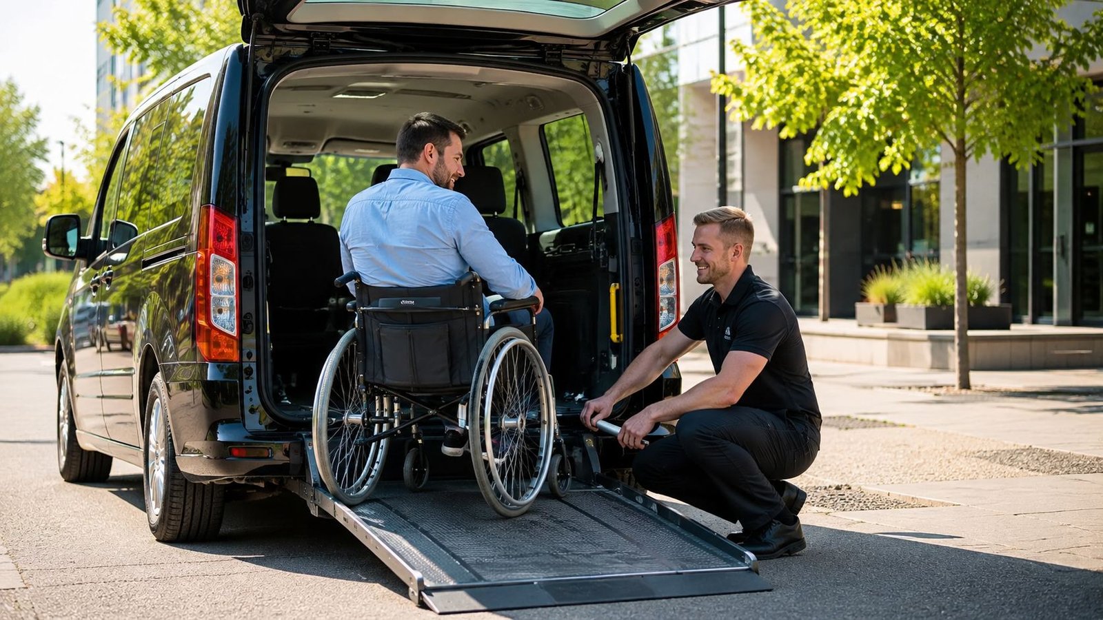 Rolstoeltaxi met rolstoeltoegankelijke instap